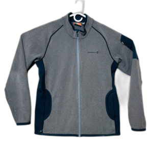 MERRELL SELECT Regulate Mens Medium M Grey Full Zip Long Sleeve Fleece Jacket